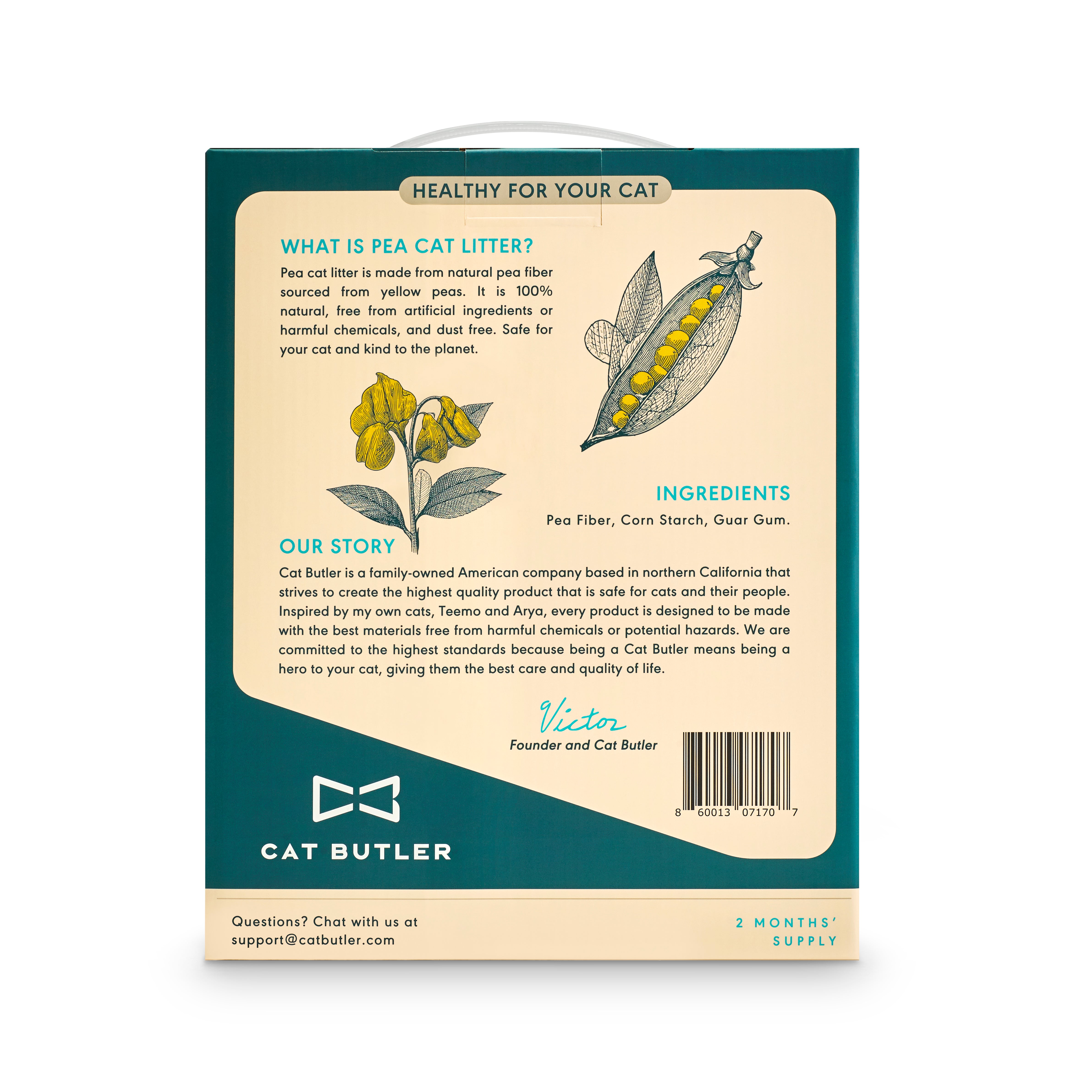 pea based cat litter