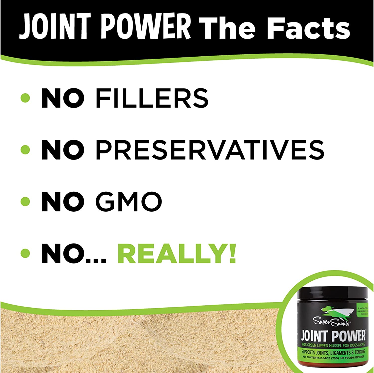 Super snout joint powder green lipped mussel
