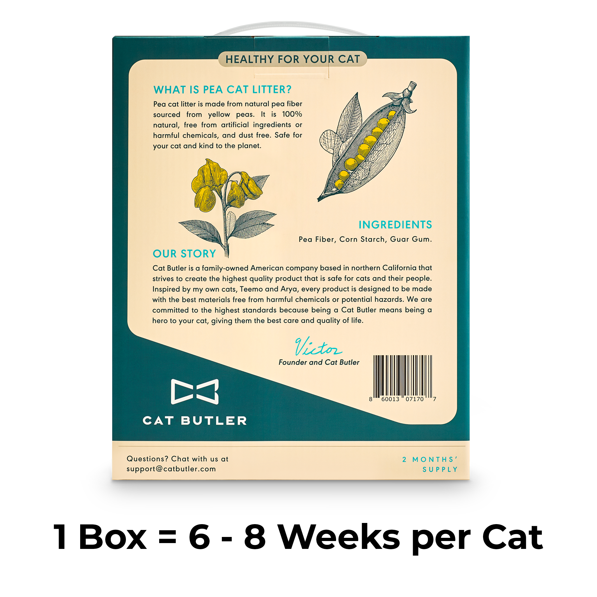 Pea-based Cat Litter
